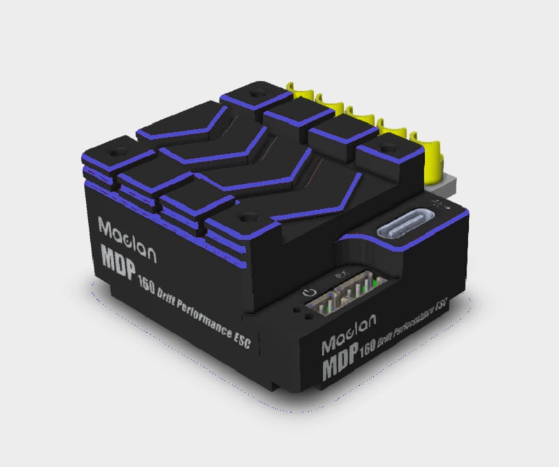 Maclan Racing MDP 160 Drift Performance ESC (Black/Blue) MCL2020