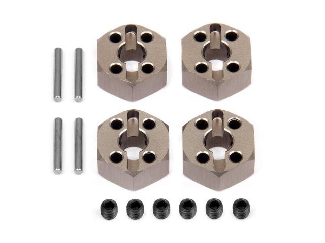 HPI Racing Aluminum Locking Hex Wheel Hub 12mm for the WR8 (4pcs)