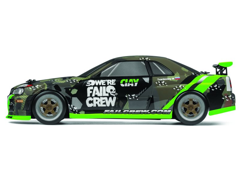 HPI Racing Fail Crew Nissan Skyline R34 GT-R Painted Body (fits 150mm Micro RS4) 120166 Default Title