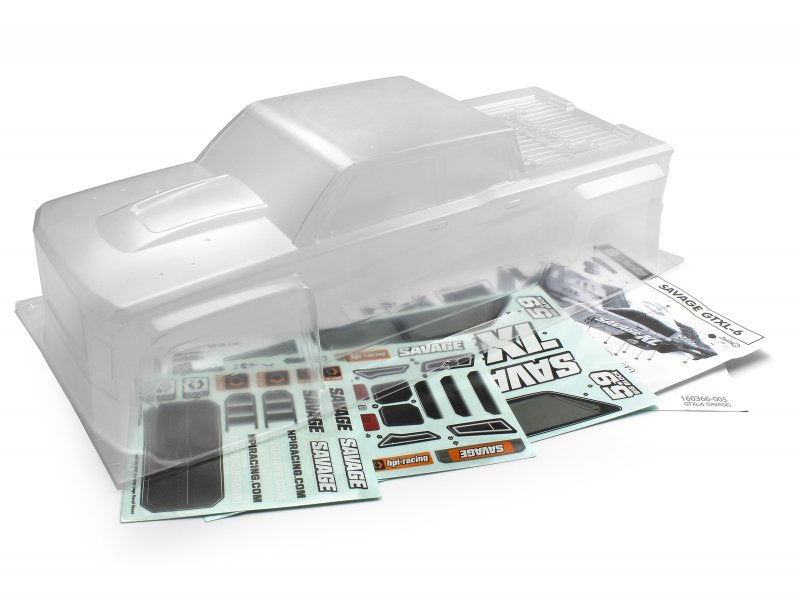 HPI Racing GTXL-6 Kingcab Clear Truck Body (Savage XL) HPI160366 Default Title