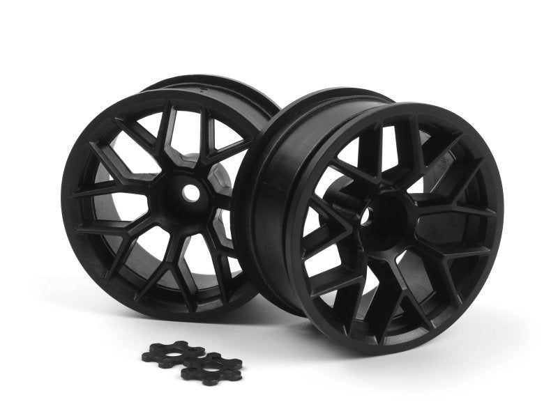 HPI Racing RTR Wheel 26mm Black 6mm Offset, Pair, Sport 3 160400