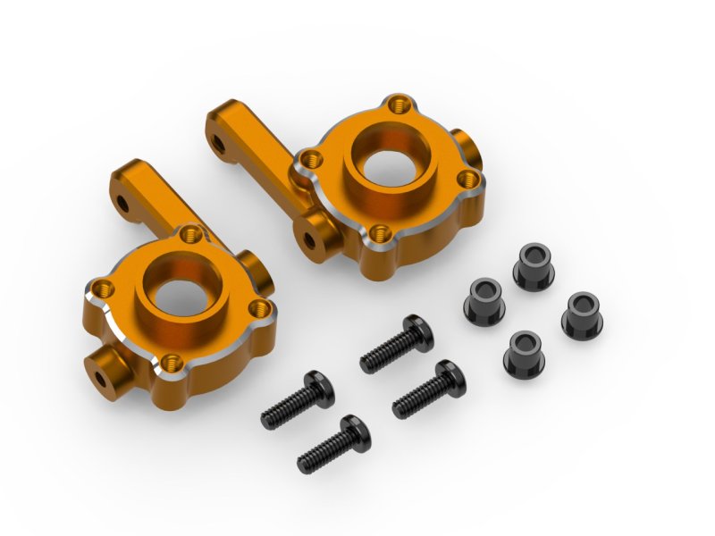 HPI Racing Aluminum Steering Spindle Set (Orange), for Venture18 161146