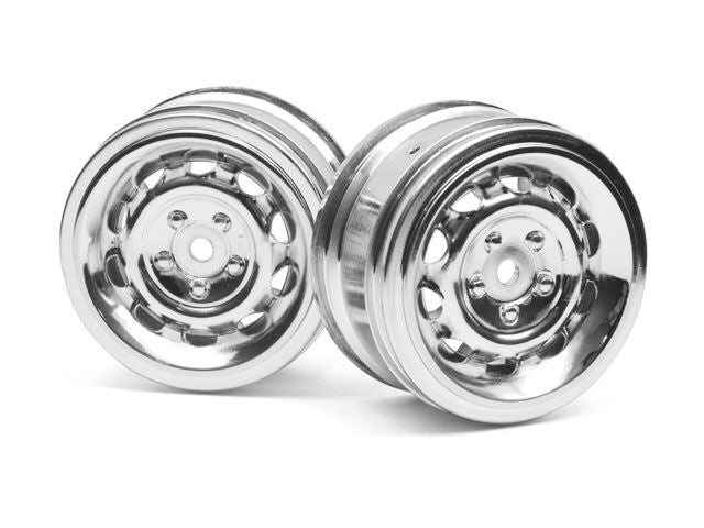 HPI Racing Chrome Vintage Wheel 26mm 0mm Offset (2pcs)