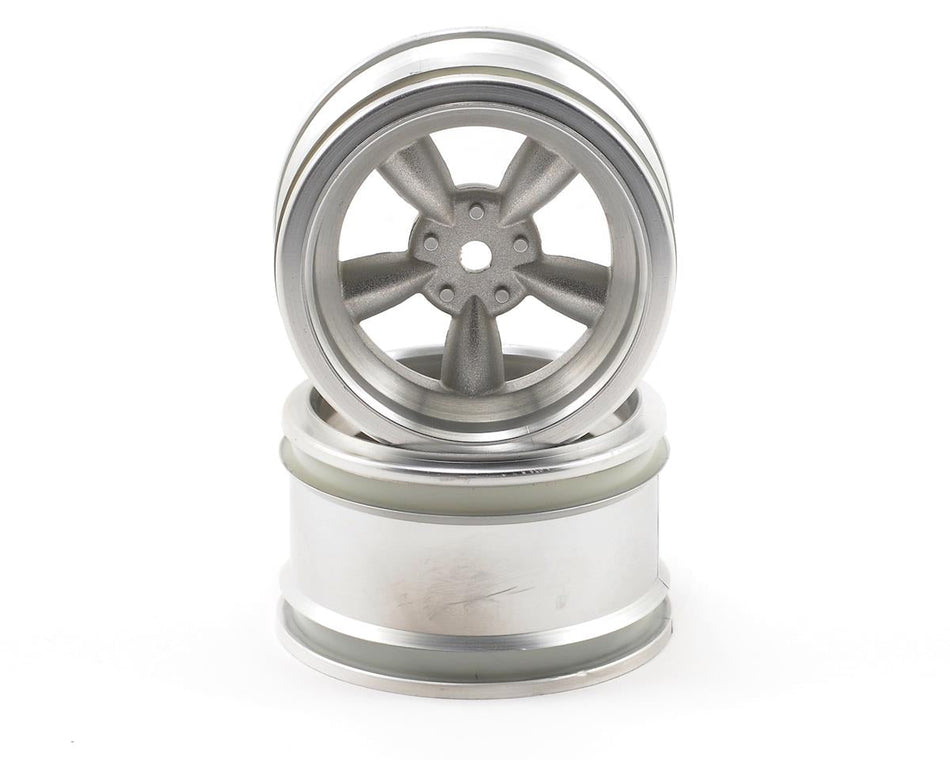 HPI Racing Vintage 5 Spoke Wheel 31mm Matte Chrome (6mm Offset)
