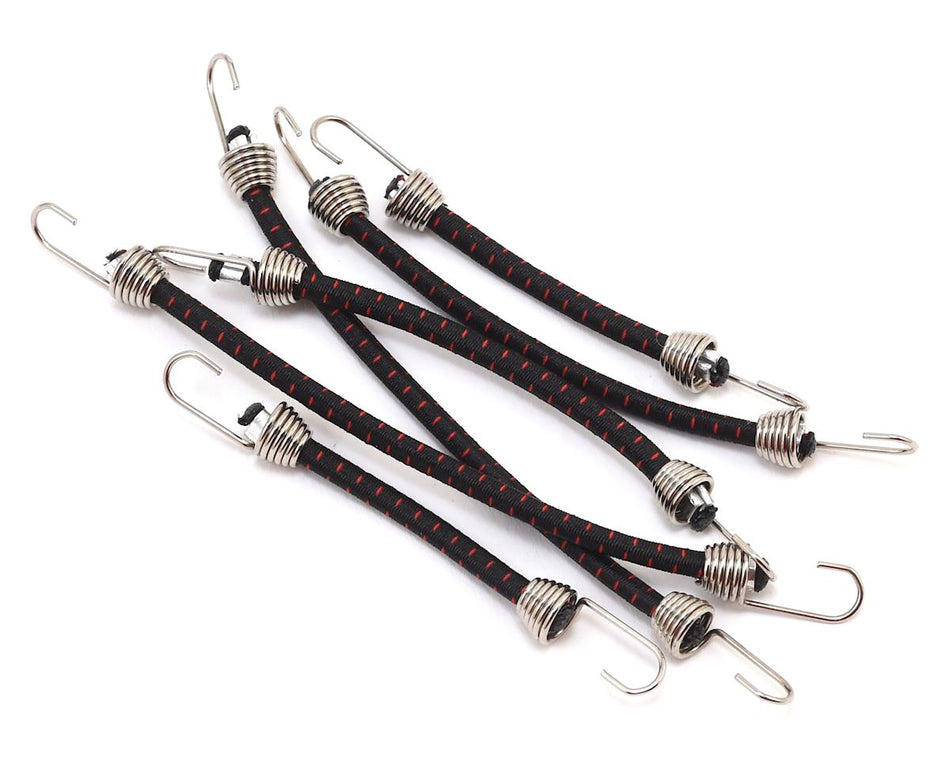 Hot Racing 1/10 Scale Bungee Cord Set Black and Red 6pcs