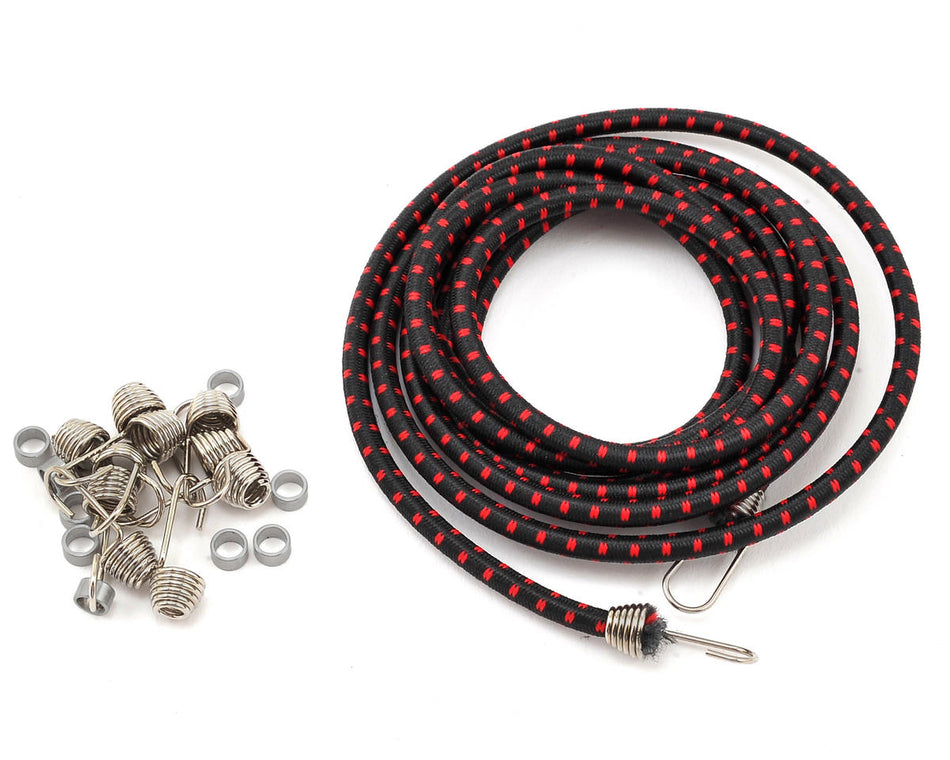 Hot Racing 1/10 Scale Black/Red Bungee Cord Kit