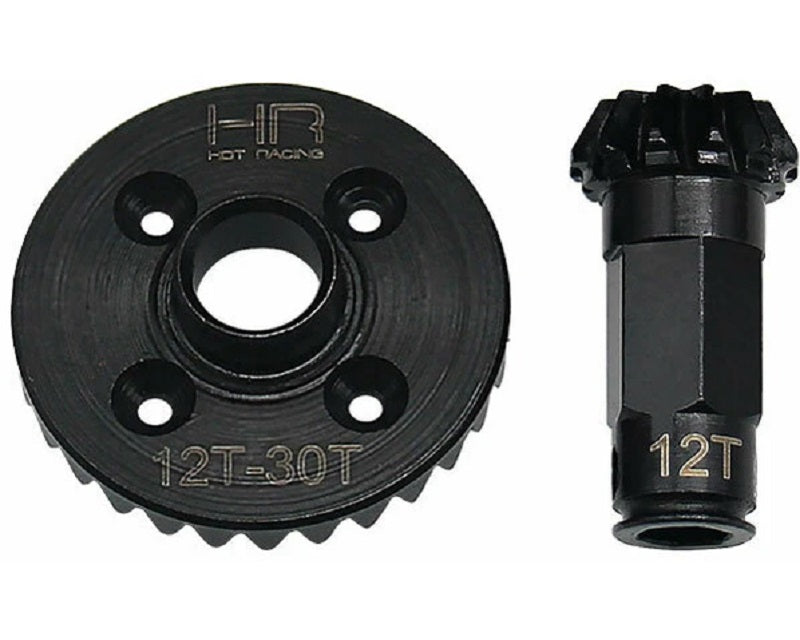 Hot Racing 30/12T Steel Helical Diff Ring/Pinion Rear Gear Set GRM9302R