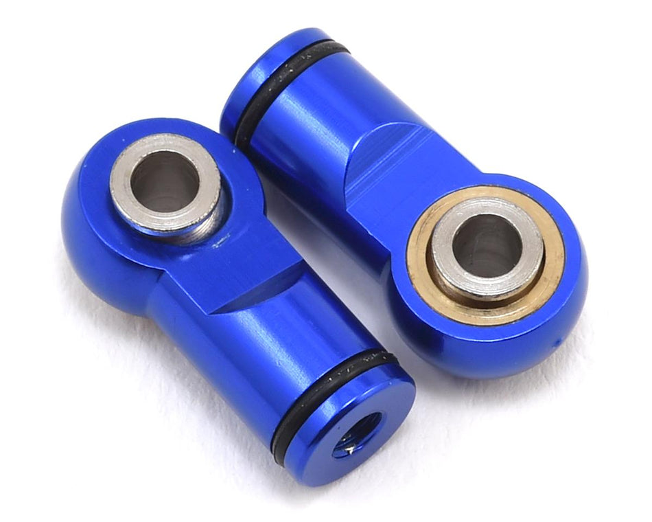 Hot Racing Blue Ball Type Aluminum Shock Ends for Traxxas Revo