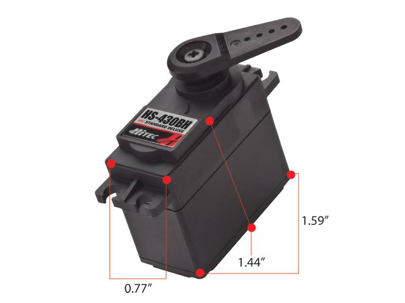 Hitec RCD HS-430BH Deluxe High Voltage Servo 0.14sec/69oz @ 7.4V 31430S Default Title