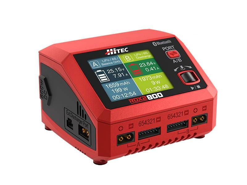 Hitec RDX2 800 AC/DC High Power Dual Port Charger 44311