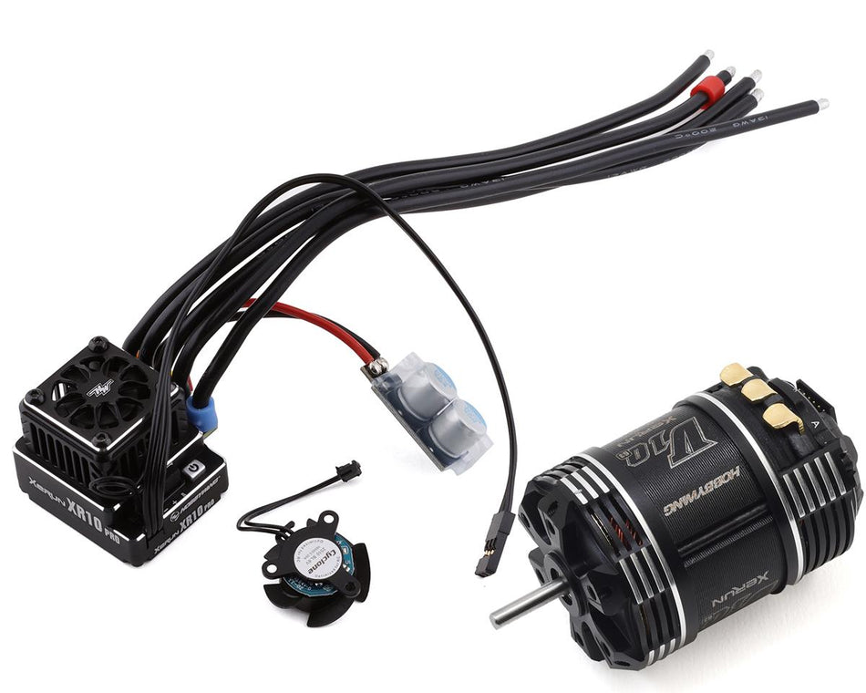 Hobbywing XR10 Pro G2S Sensored Brushless ESC V10 G3 Motor Combo (8.5T)