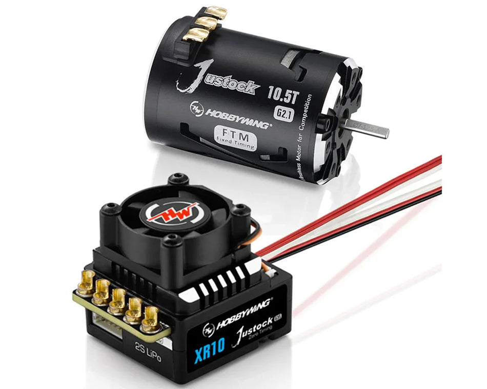 Hobbywing XR10 Justock G3S Sensored Brushless ESC/SD G2.1 Motor Combo (17.5T) 38020372