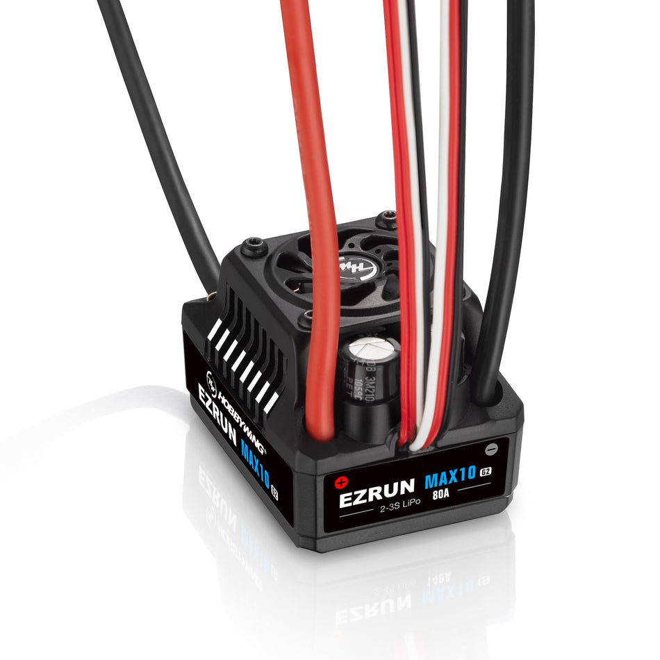 Hobbywing EZRun MAX10 G2 80 Amp Sensored Waterproof Brushless ESC HWI30102604 Default Title