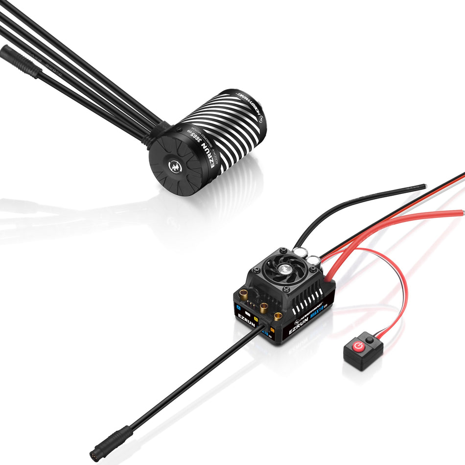 Hobbywing EZRun MAX10 G2 140 Amp Sensored Brushless Waterproof ESC/3665SD Motor Combo (4000kV) HWI38020345 Default Title