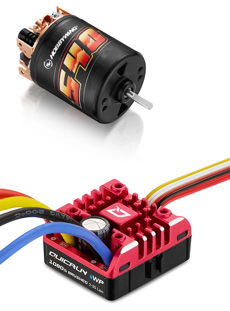 Hobbywing QuicRun Waterproof 1080 G2 ESC/Motor Rock Crawling 540 Combo (30T) HWI38020349 Default Title