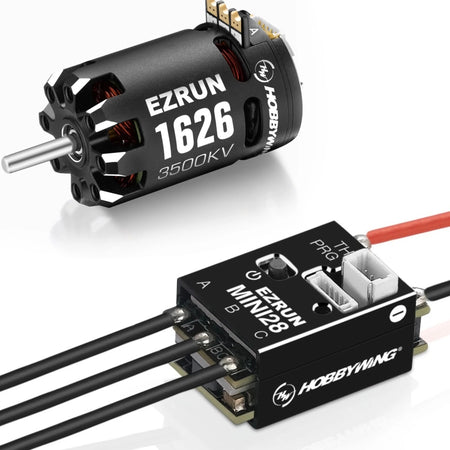 Hobbywing EZRun MINI28 1/28th Scale Sensored Brushless Combo 3500Kv HWI38020366 Default Title