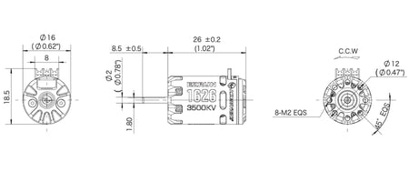 Hobbywing EZRun MINI28 1/28th Scale Sensored Brushless Combo 6500Kv HWI38020368 Default Title