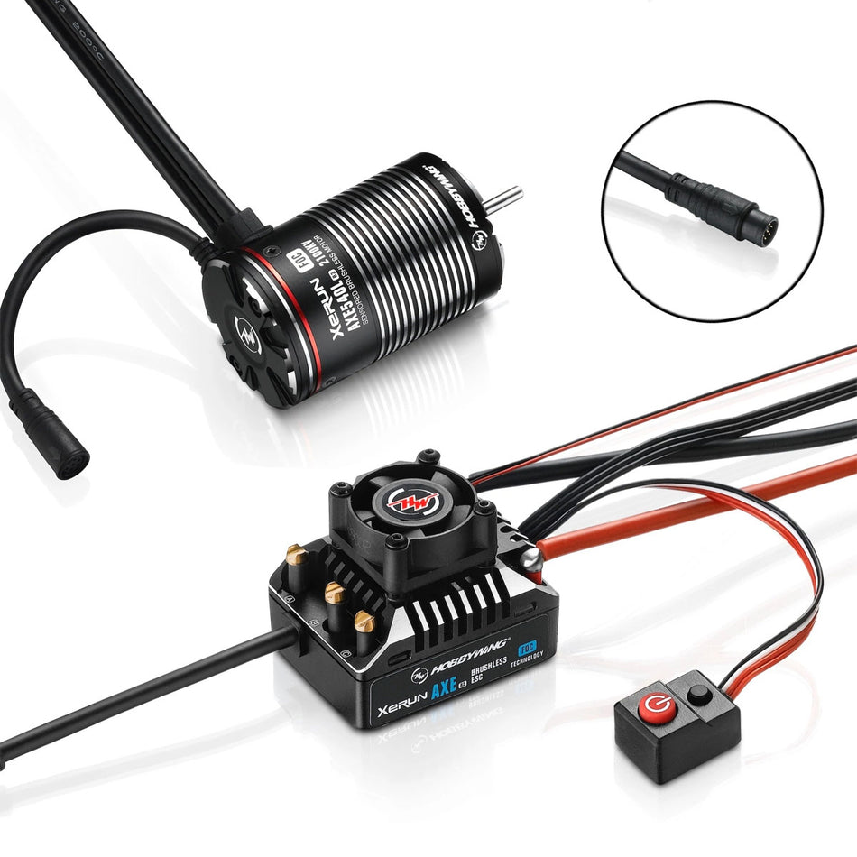 Hobbywing AXE 540L R2-FOC Waterproof Sensored Brushless Combo 2300Kv Motor 38020505 Default Title