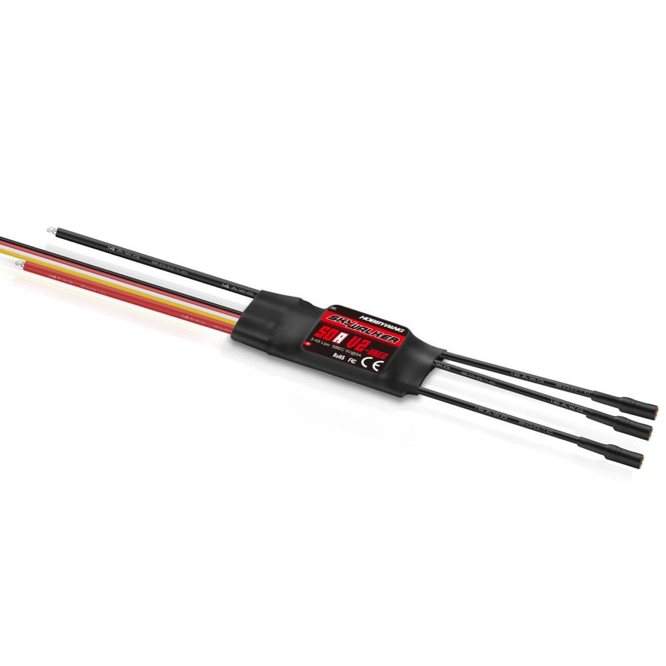 Hobbywing Skywalker 50A V2 50 Amp Brushless ESC (3-4S) 80060442 Default Title