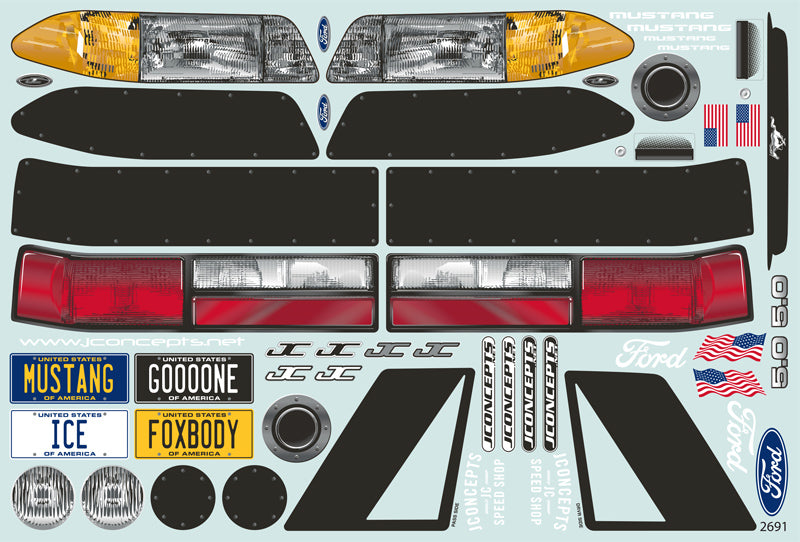 J Concepts 1991 Ford Mustang Fox Body (10.75" & 13" Wheelbase) 0362 Default Title