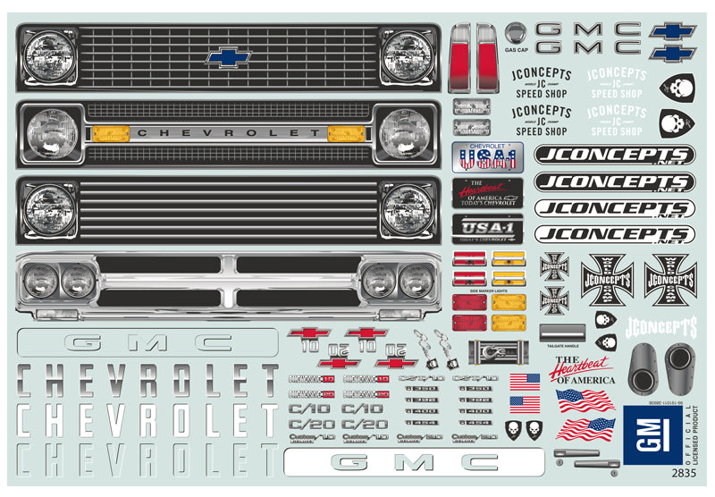 J Concepts 1970 Chevy C10 Clear Body, 12.3" Wheelbase 0416 Default Title