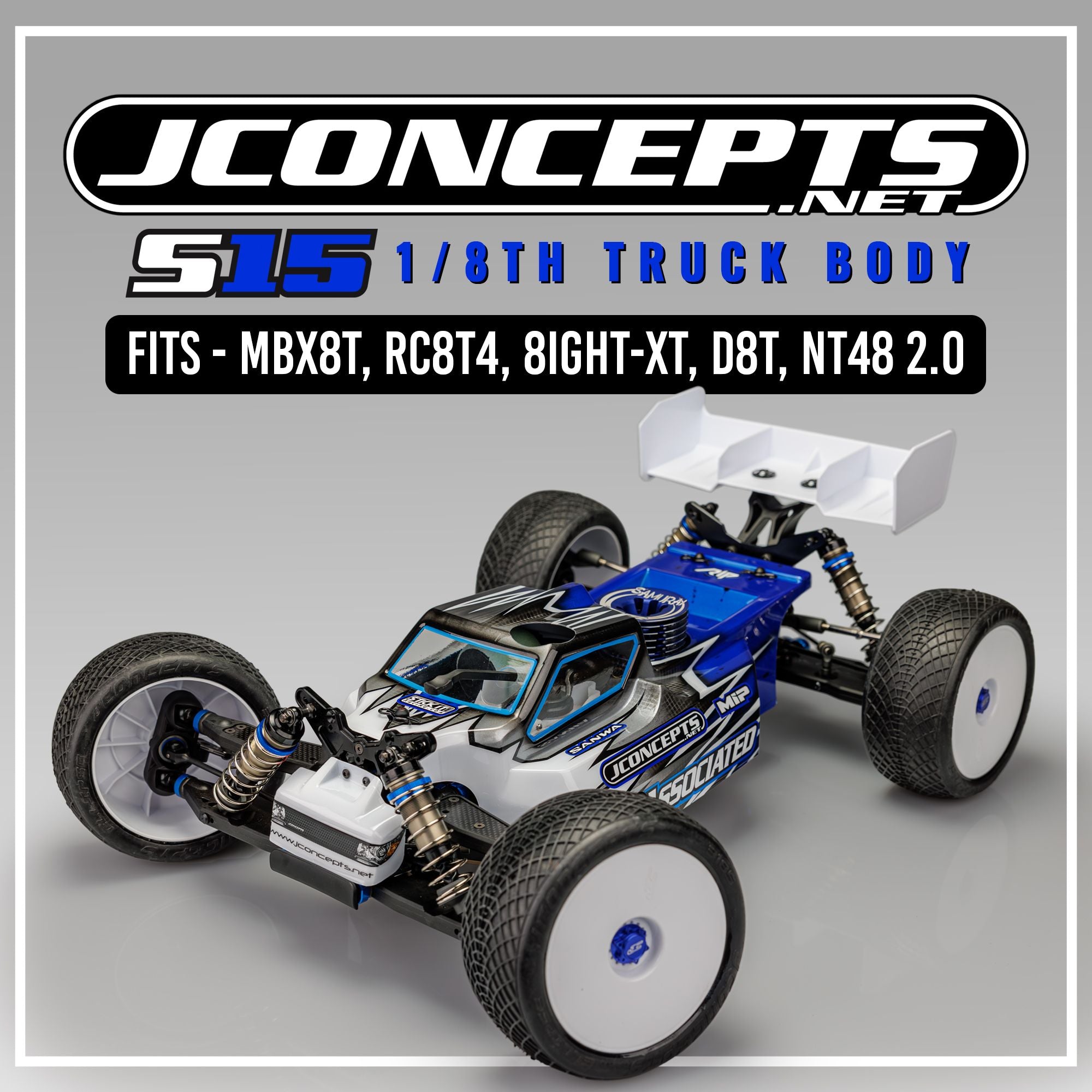 J Concepts S15 - 1/8th Truck Body - Fits MBX8T, RC8T4, 8ight-XT, NT48 2 0453 Default Title