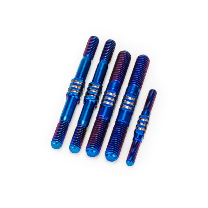 J Concepts RC8B4.1 Fin Titanium Turnbuckle Set, Burnt Blue, 5p 25071