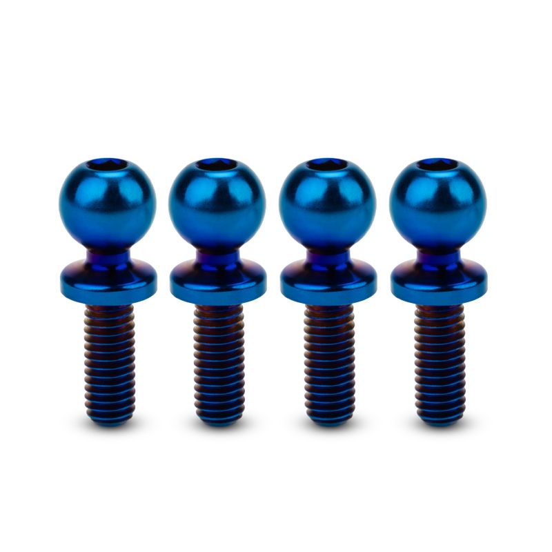 J Concepts JCI, 5.5 x 8mm Revolved Titanium Ball-Stud, Burnt Blue 51331