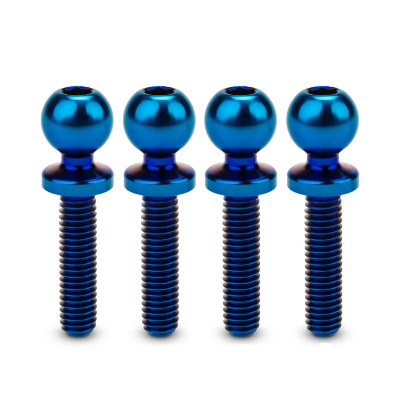 J Concepts JCI, 5.5 x 12mm Revolved Titanium Ball-Stud, Burnt Blue 51351