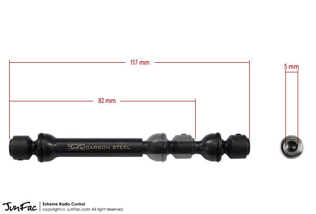 Junfac Hardened Universal Shaft for Axial SCX10 II Kit 90037 Default Title