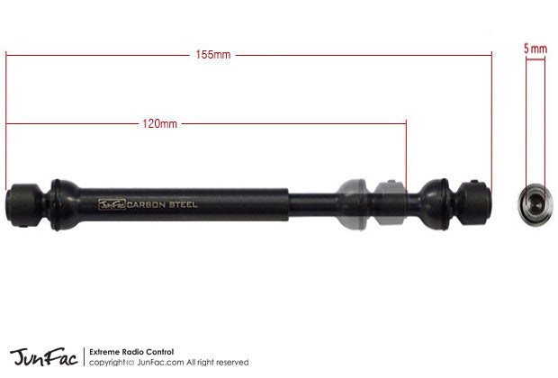 Junfac Hardened Universal Shaft for Axial SCX10 II Kit 90037 Default Title