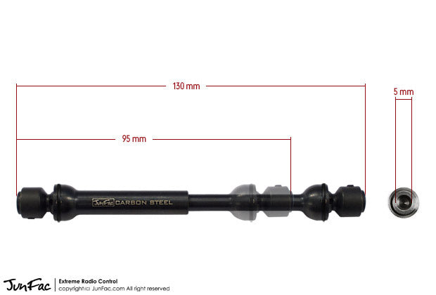 Junfac Hardened Universal Shaft for Axial SCX10 II RTR 90038 Default Title