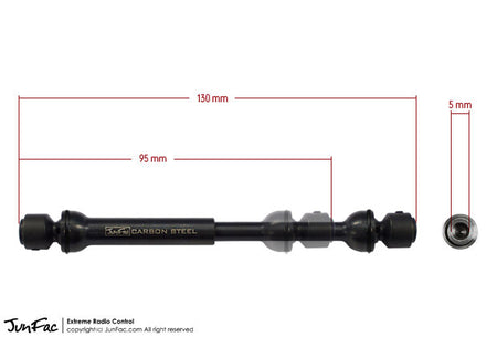 Junfac Hardened Universal Shaft for RC4WD Trail Finder 2 90039 Default Title