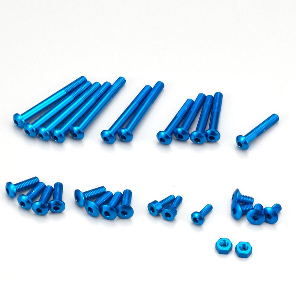 KO Propo Aluminum Screw Set for EX-RR / EX-2 / LDT / NEXT (Blue) 10674