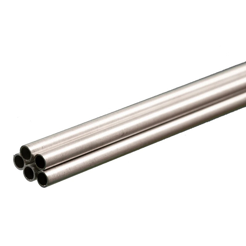 K & S Metals Round Aluminum Tube: 5/32" OD x 0.014" Wall x 36" Long 1110