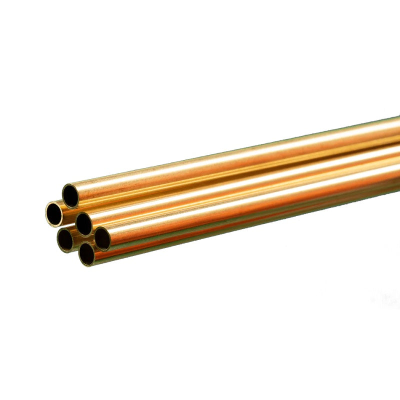 K & S Metals Round Brass Tube: 3/16" OD x 0.014" Wall x 36" Long 1147