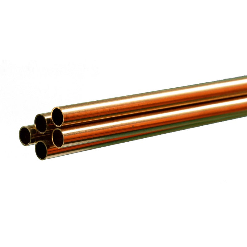 K & S Metals Round Brass Tube: 1/4" OD x 0.014" Wall x 36" Long 1149