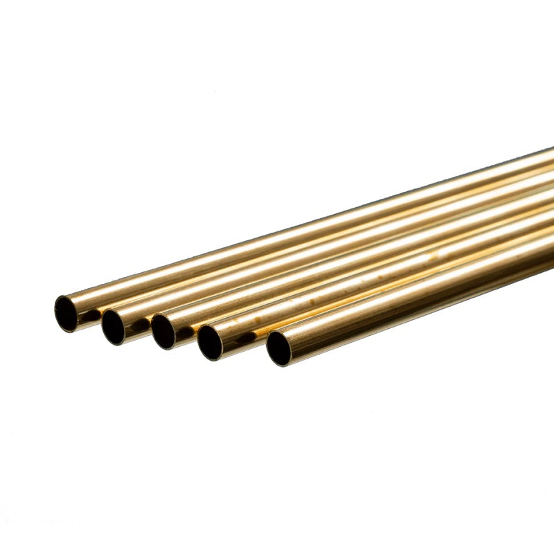 K & S Metals Round Brass Tube: 9/32" OD x 0.014" Wall x 36" Long 1150