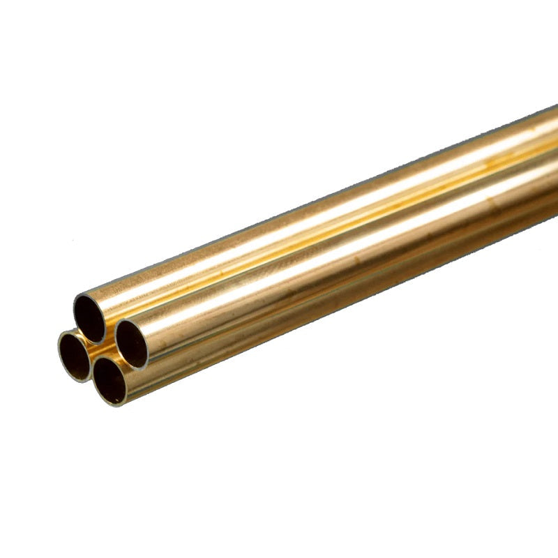 K & S Metals Round Brass Tube: 5/16" OD x 0.014" Wall x 36" Long 1151