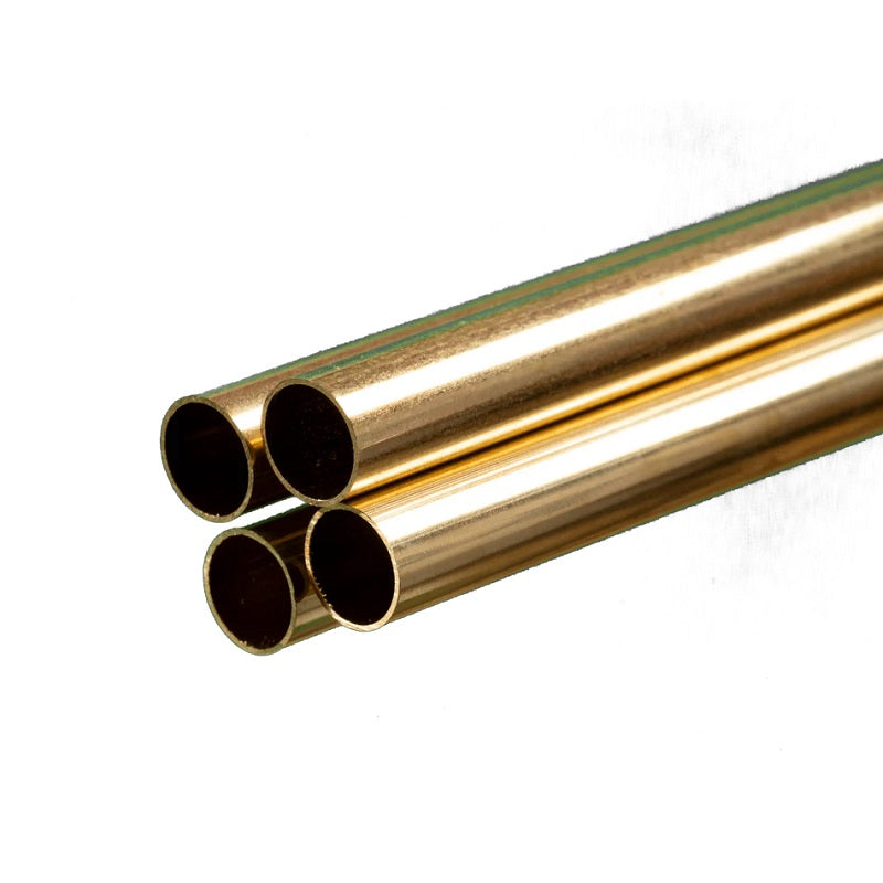 K & S Metals Round Brass Tube: 11/32" OD x 0.014" Wall x 36" Long 1152