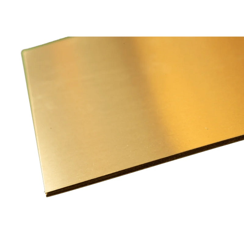 K & S Metals Brass Sheet: 0.010" Thick x 4" Wide x 10" Long 251