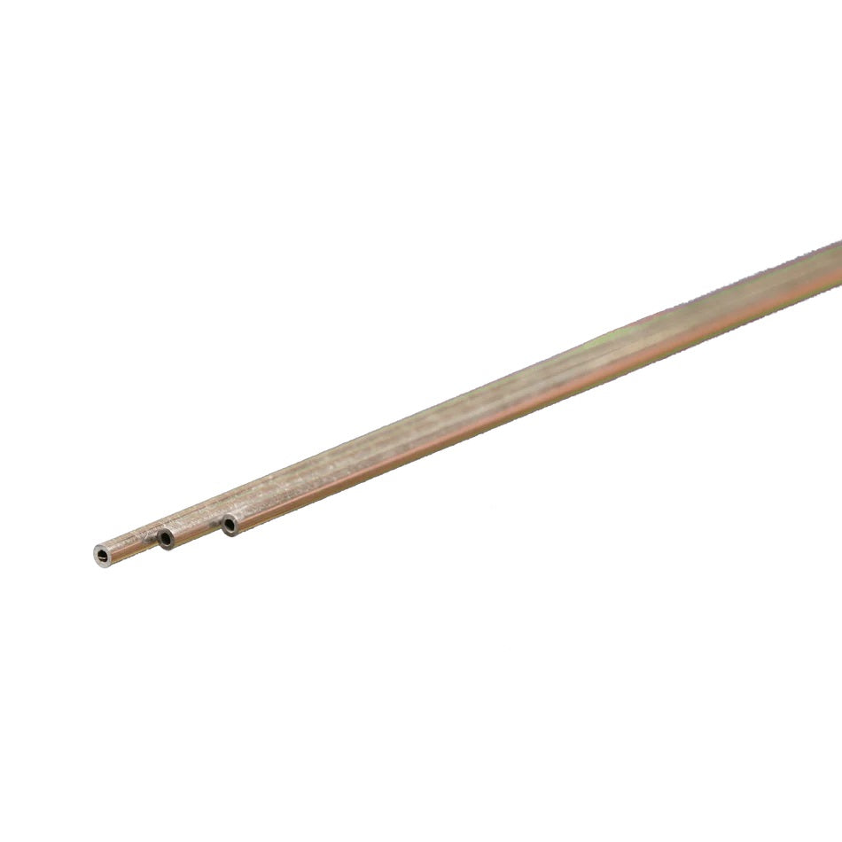 K & S Metals Round Aluminum Tube: 1/16" OD x 0.014" Wall x 12" Long 8100