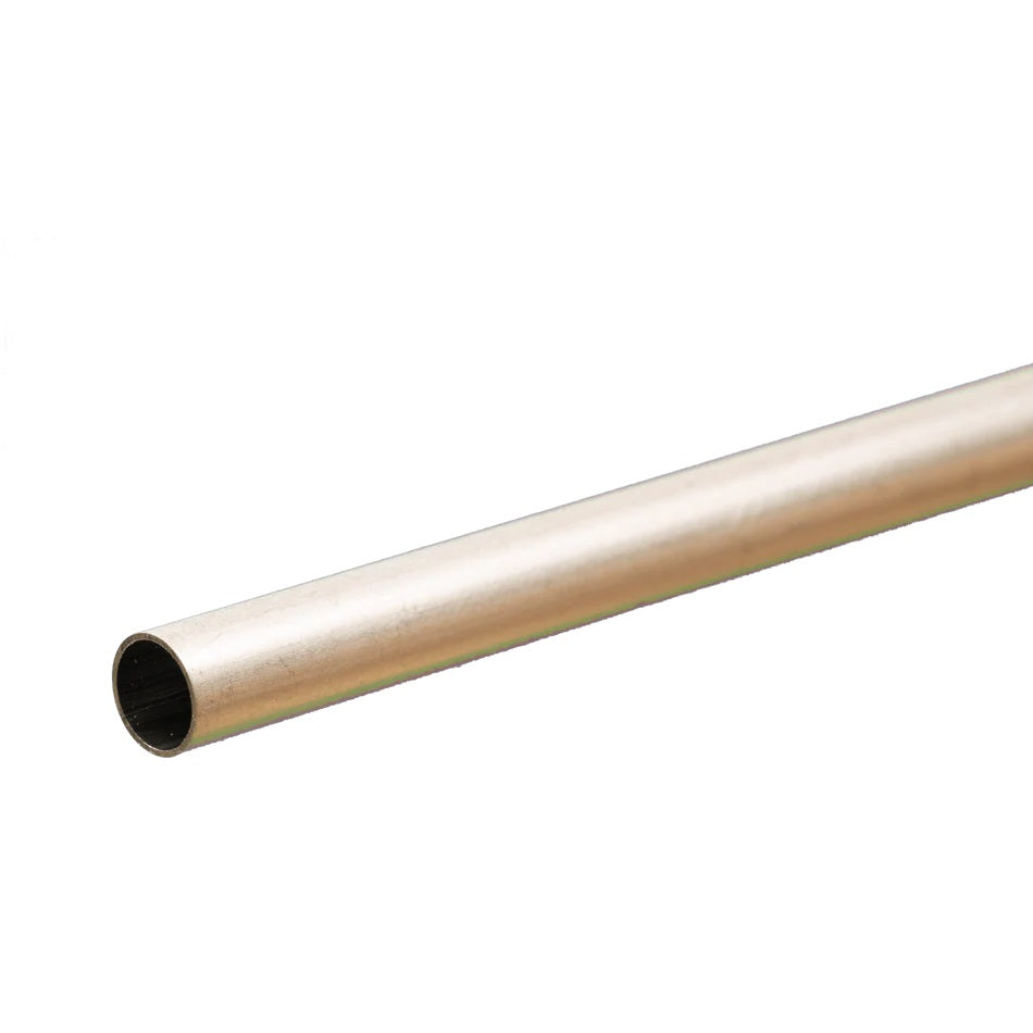 K & S Metals Round Aluminum Tube: 1/4" OD x 0.014" Wall x 12" Long 8106
