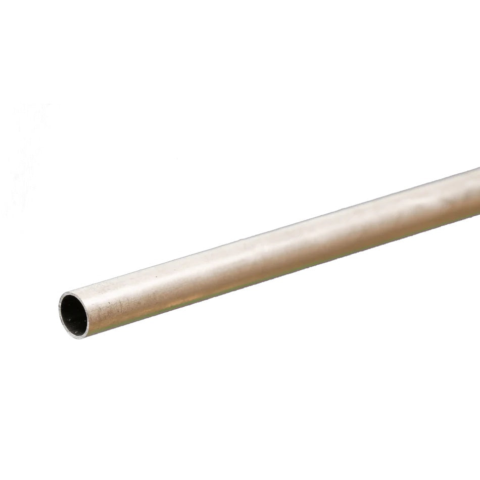 K & S Metals Round Aluminum Tube: 9/32" OD x 0.014" Wall x 12" Long 8107