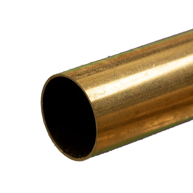 K & S Metals Round Brass Tube: 9/16" OD x 0.014" Wall x 12" Long 8141