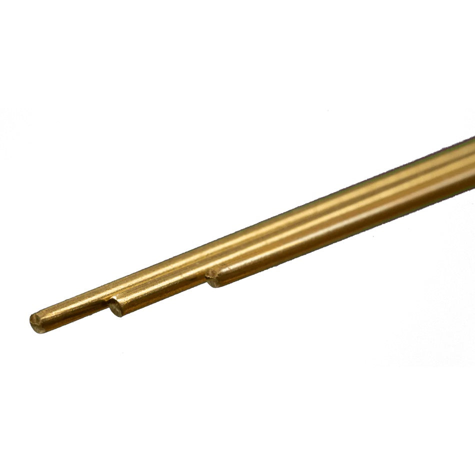 K & S Metals Round Brass Rod: 1/16" OD x 12" Long 8162