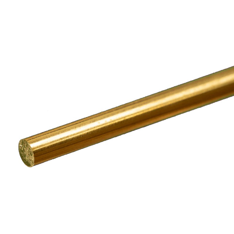 K & S Metals Round Brass Rod: 3/16" OD x 12" Long 8166