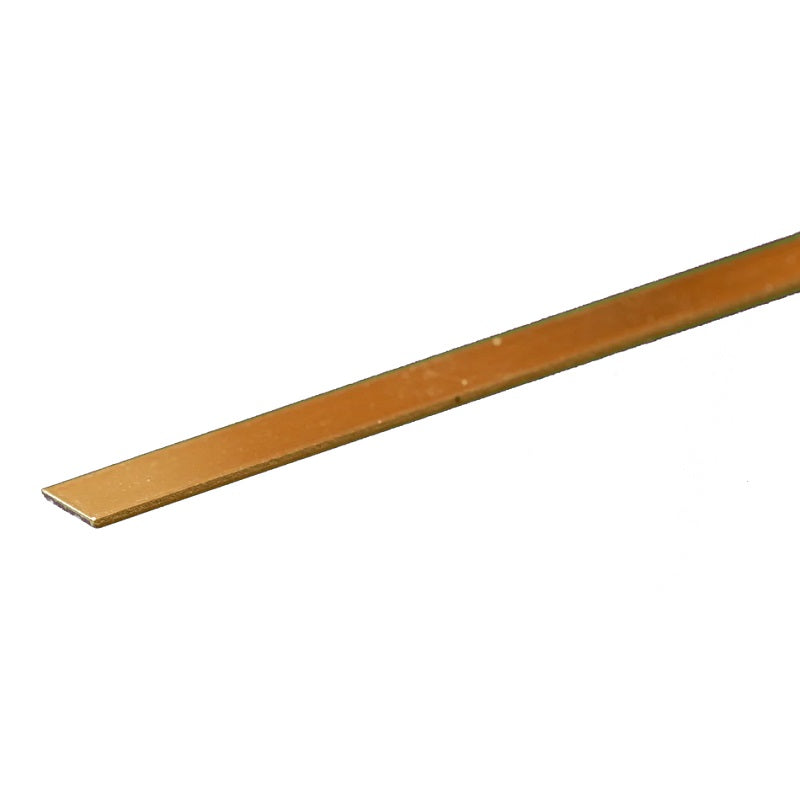 K & S Metals Brass Strip: 0.025" Thick x 1/4" Wide x 12" Long 8235