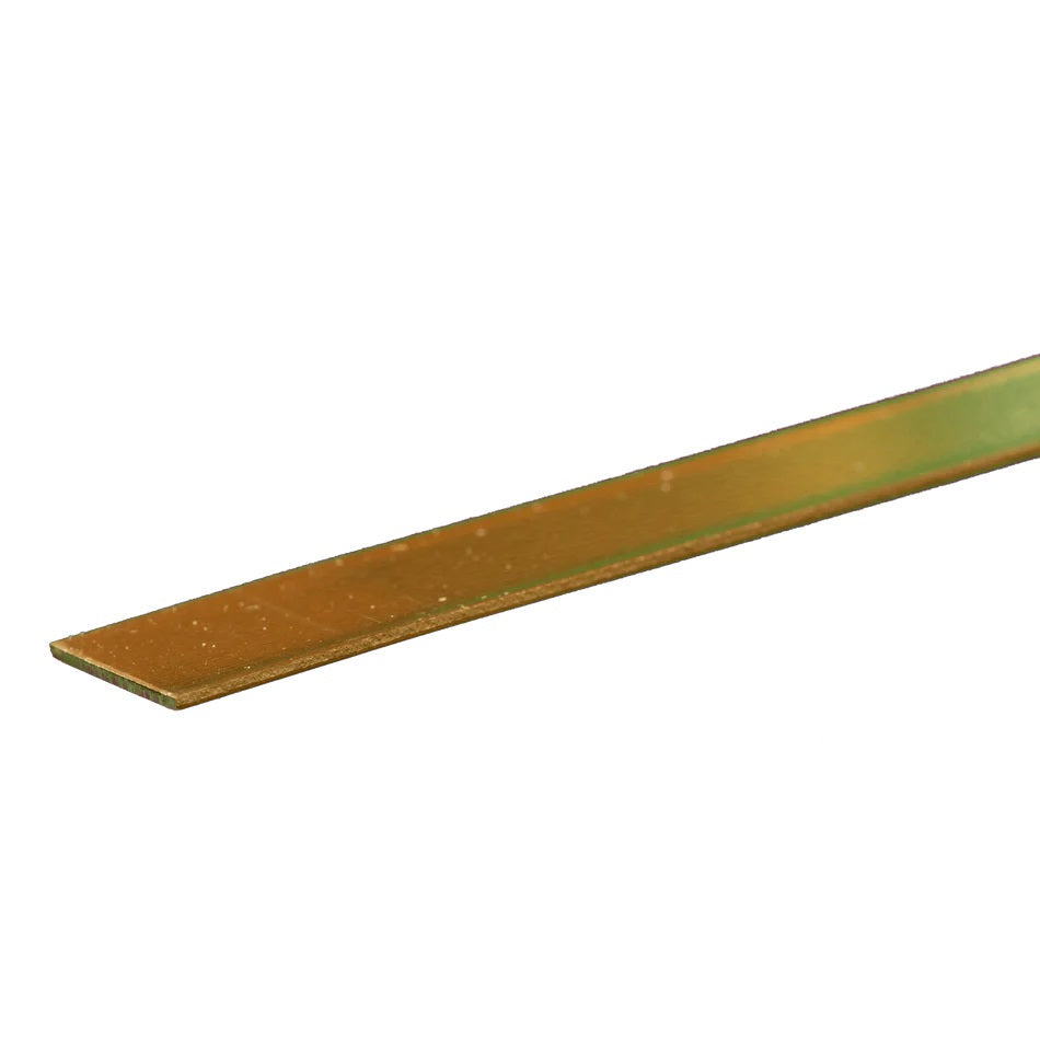 K & S Metals Brass Strip: 0.032" Thick x 1/2" Wide x 12" Long 8241