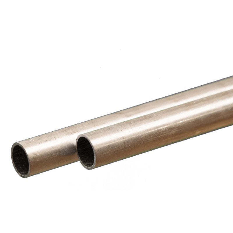 K & S Metals Round Aluminum Tube: 7mm OD x 0.45mm Wall x 300mm Long 9806
